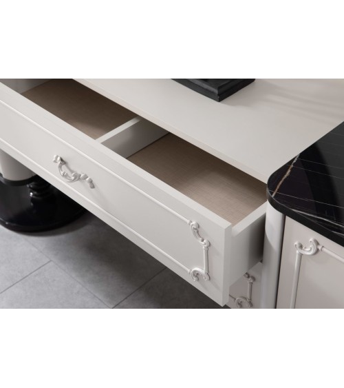 Salle à manger BIBLO blanc et noir