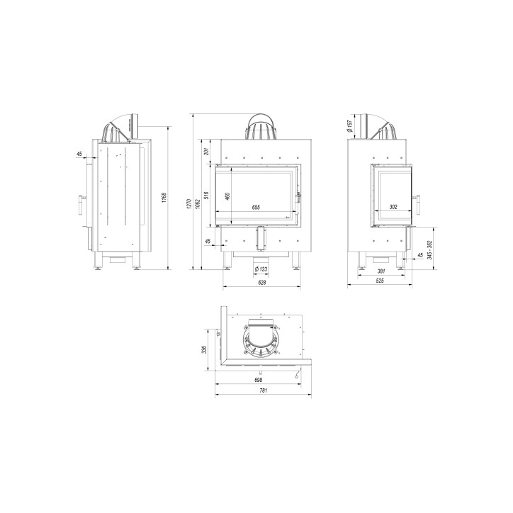 Inzethaard LUCY 12 BS linker raam