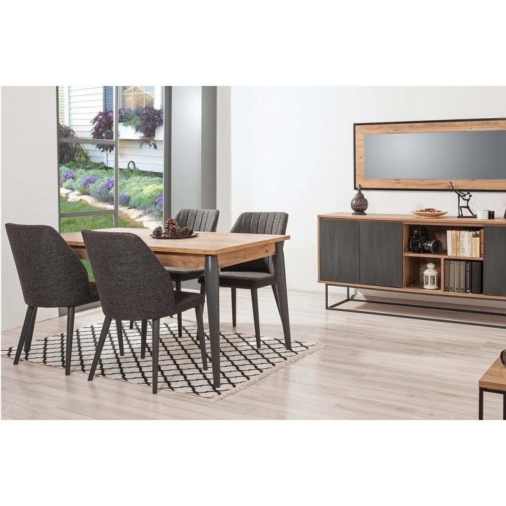 Salle à manger MEDULA 752 bois et gris