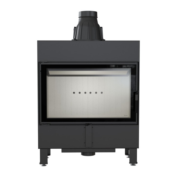 Lareira embutida LUCY 14 SLIM com vidro duplo