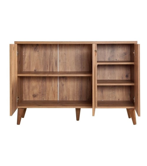 Buffet MOTTO 3 portes 128 cm chêne
