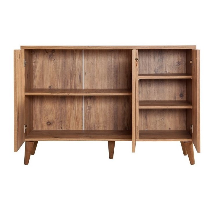 Buffet MOTTO 3 portes 128 cm chêne