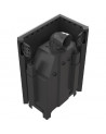 Inserto para chimenea MBO BS 15 cristal en el lado izquierdo cristal curvado