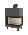 Inserto para chimenea MBO 15  BS cristal en el lado izquierdo cristal curvado