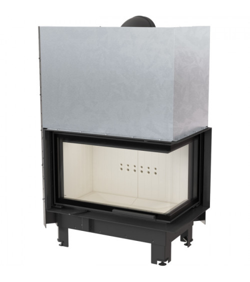 Insert cheminée MBO 15  BS vitre à droite ouverture relevable