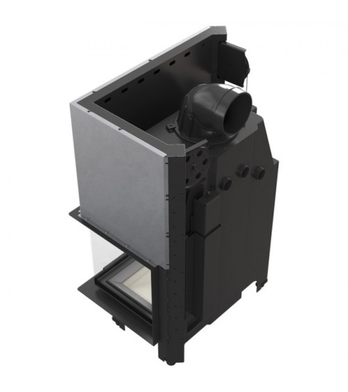 Insert cheminée MBO 15  BS vitre à droite vitre courbée ouverture relevable