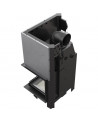 Inserto para chimenea MBZ 13 BS cristal en el lado izquierdo cristal curvado puerta de guillotina