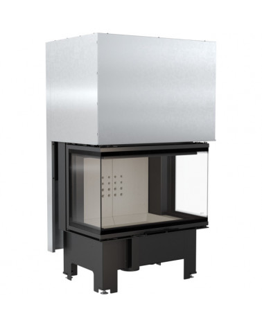 Inserção de lareira NBC 10 3 lados envidraçados com abertura de elevação + 3 aberturas de recuperação de calor