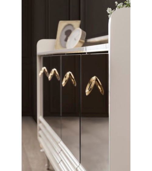 Salle à manger PANTHÈRE blanc et doré