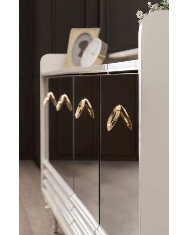 Salle à manger PANTHÈRE blanc et doré