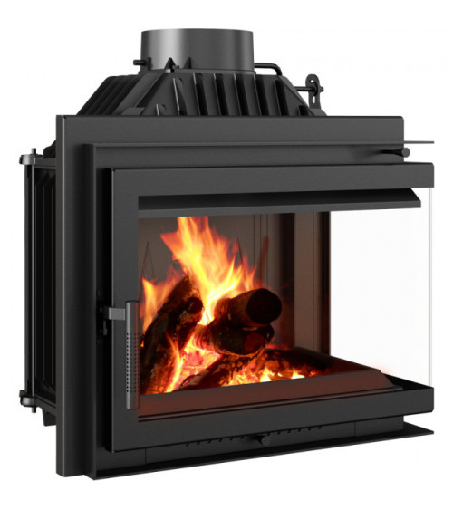 Inserto para chimenea  SMART MS 8 BS cristal en el lado izquierdo