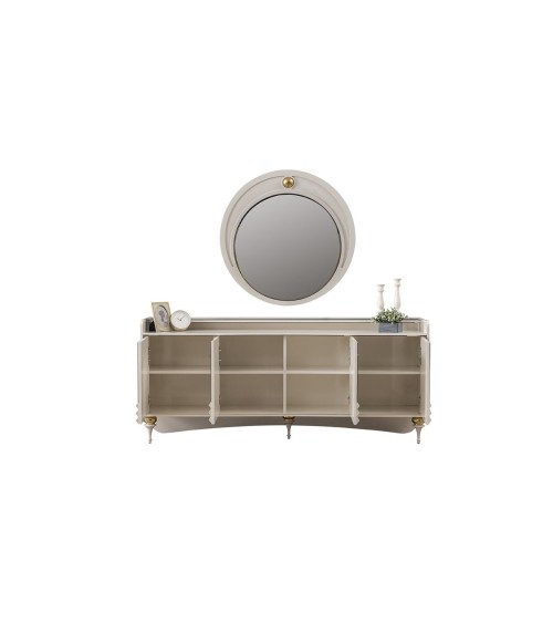 Salle à manger PANTHÈRE blanc et doré