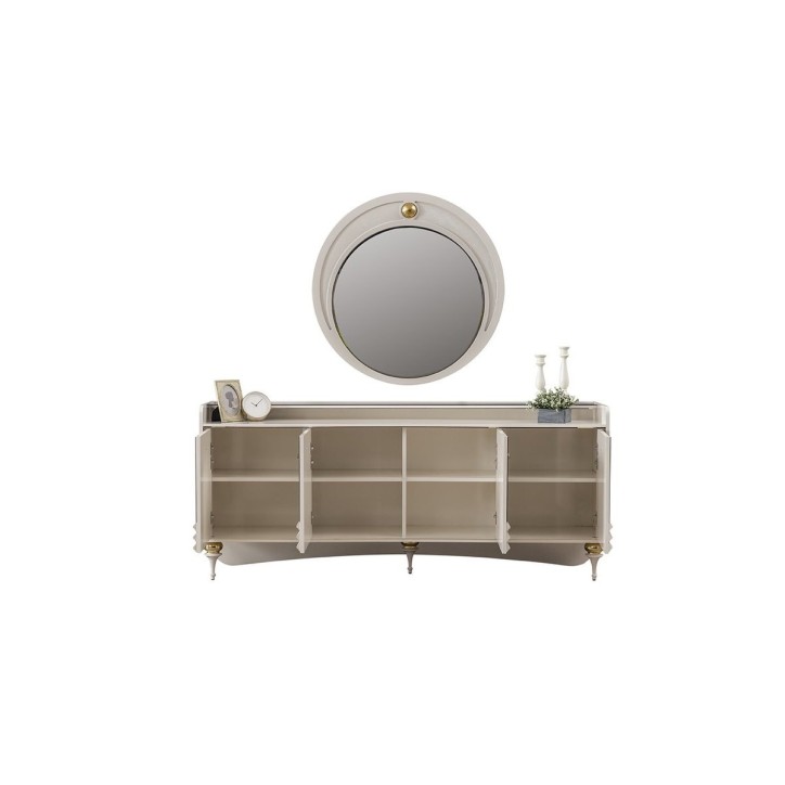 Salle à manger PANTHÈRE blanc et doré