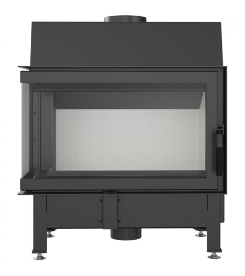 Inserto para chimenea ZIBI 12 BS cristal en el lado izquierdo