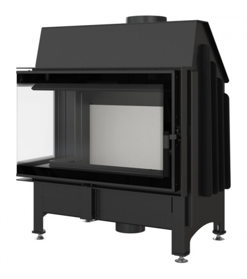 Insert cheminée ZIBI 12 BS DECO vitre à gauche