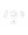 Insert cheminée ZIBI 12 BS DECO vitre à gauche