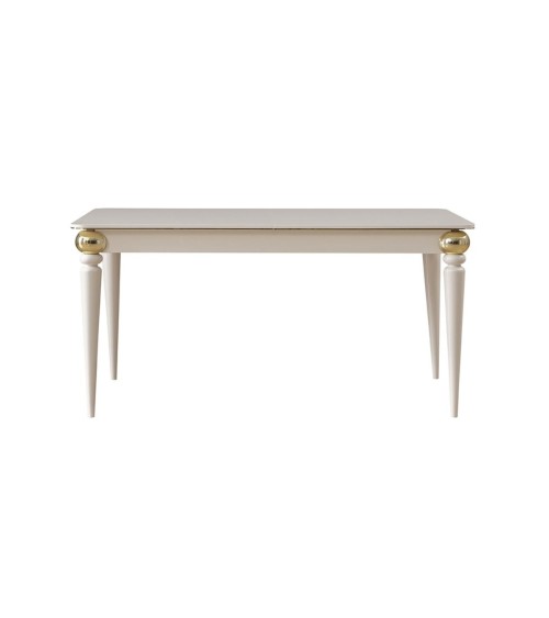 Salle à manger PANTHÈRE blanc et doré