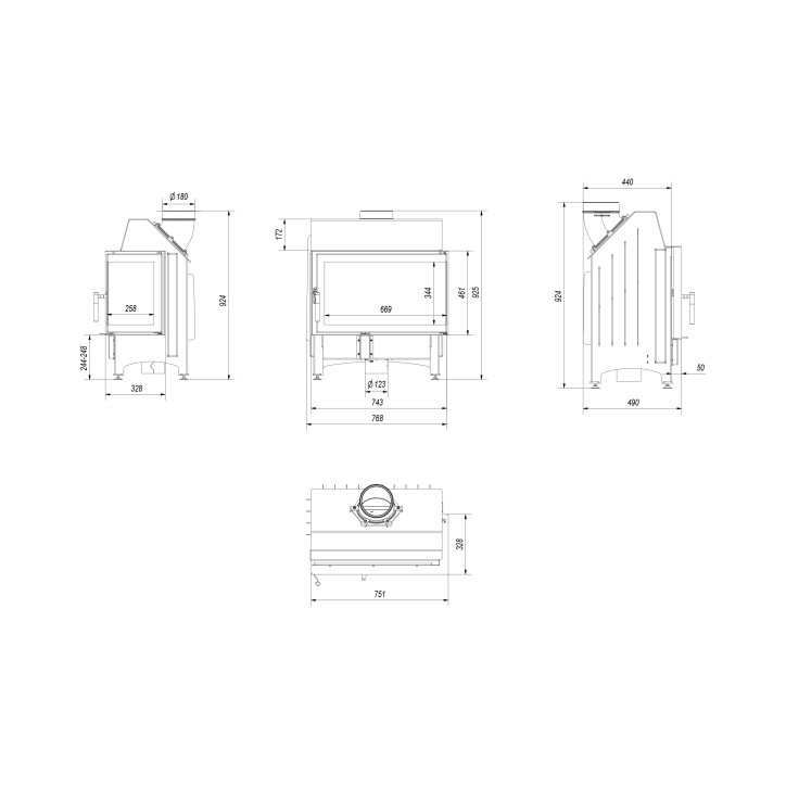 Takkasydän ZIBI 12 - 11 kW
