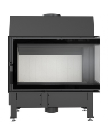 Insert cheminée ZIBI 12 DECO vitre à droite