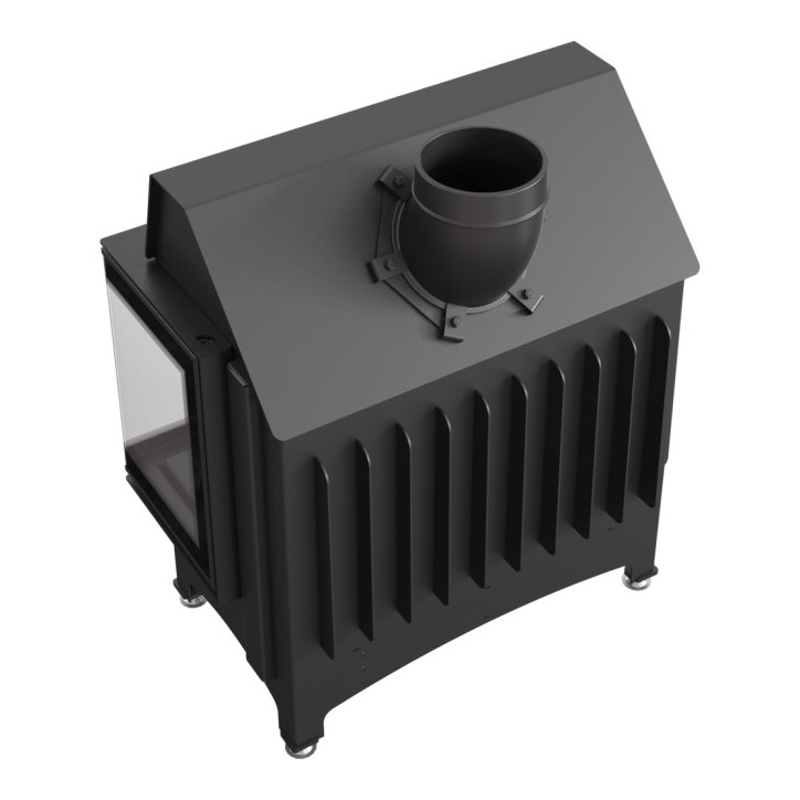 Inserto para chimenea ZIBI 12 DECO cristal en el lado derecho