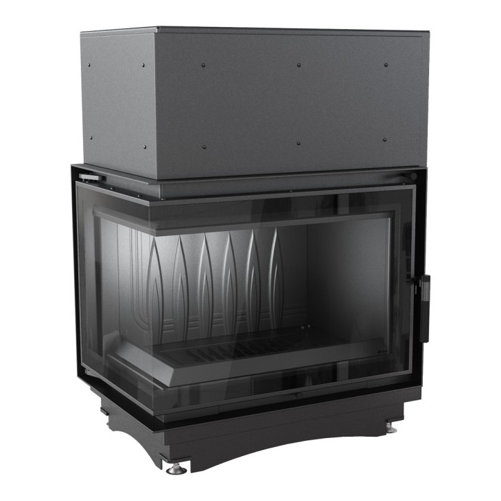 Inserto para chimenea ZUZIA 16 BS DECO cristal en el lado izquierdo