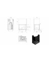 Inserire l'angolo camino Trivision 10 kw