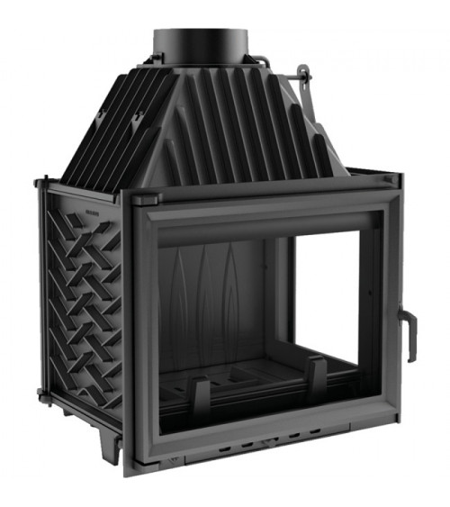 Inserire l'angolo camino Trivision 10 kw