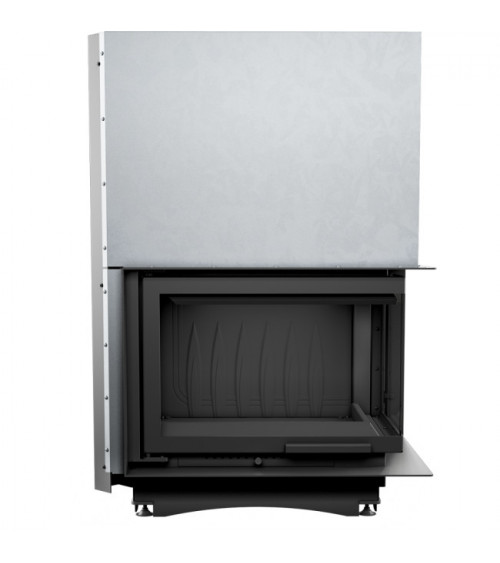 Inserto para chimenea ZUZIA 16 BS cristal en el lado izquierdo puerta de guillotina