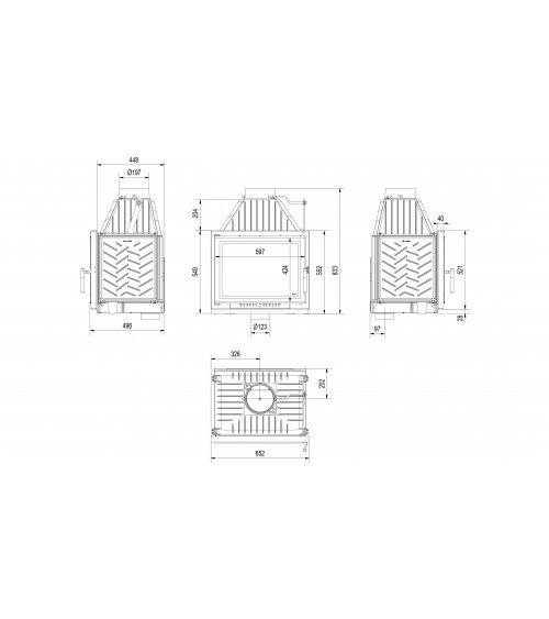 Takkasydän ZUZIA ECO 12 DECO 12kW