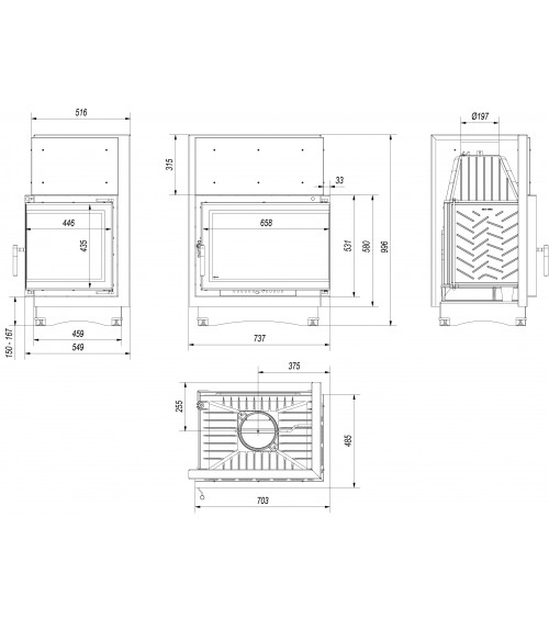 Takkasydän ZUZIA ECO 12 DECO 12kW