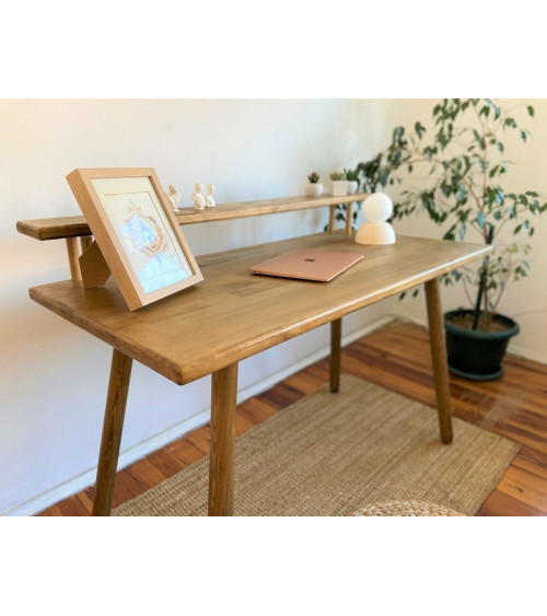 DEMAN houten bureau 120 x 60 cm