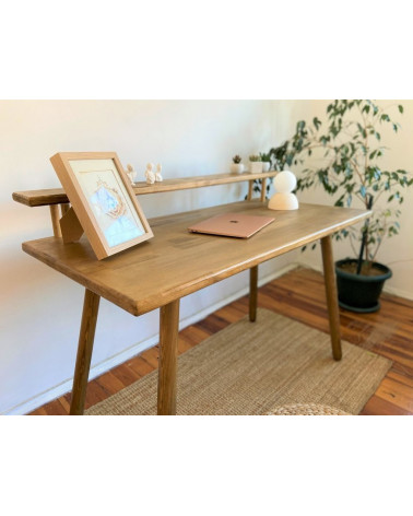 DEMAN houten bureau 120 x 60 cm