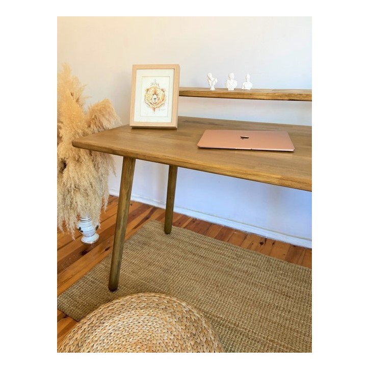 DEMAN houten bureau 120 x 60 cm