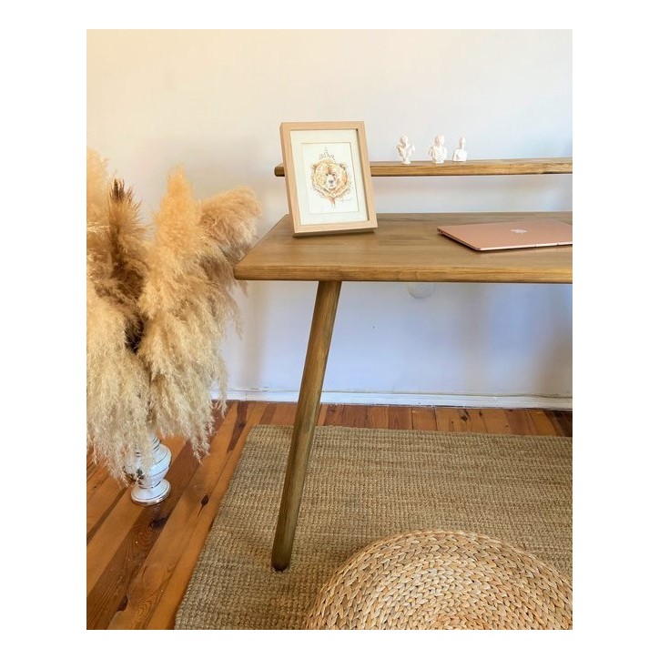DEMAN houten bureau 120 x 60 cm