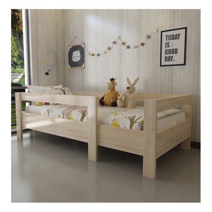 Lit en bois MONTESSORI PLUS-105 90 x 190 cm