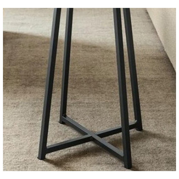Mesa de apoio redonda de madeira LOFT 60 x 45 cm