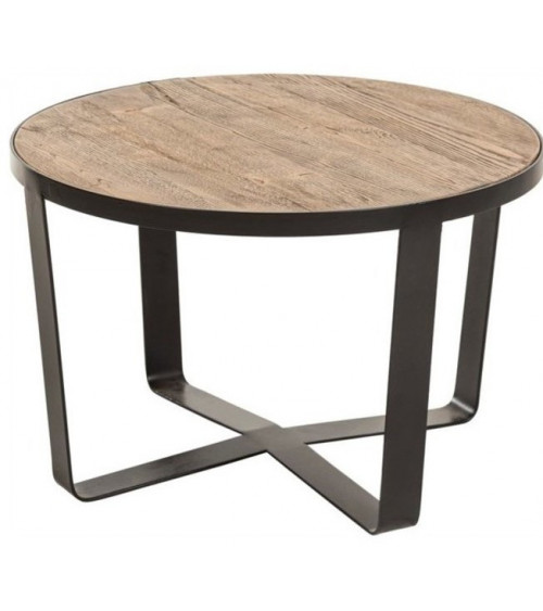 Tavolino rotondo in legno OSEN 80 cm