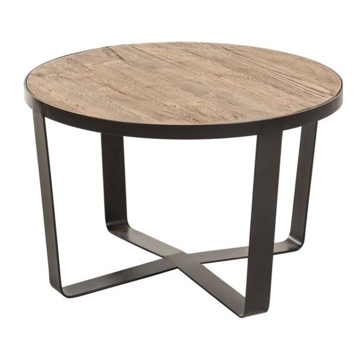 Table basse ronde en bois OSEN 80 cm