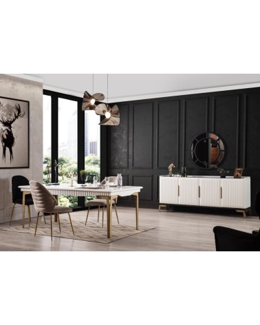 Salle à manger AKTIV blanc et doré