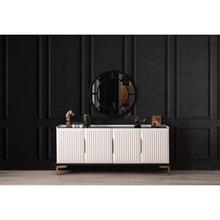 Salle à manger AKTIV blanc et doré Salle à manger AKTIV blanc et doré