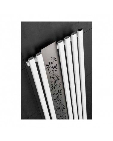 Radiatore ad acqua calda FLOWER bianco opaco in diverse dimensioni