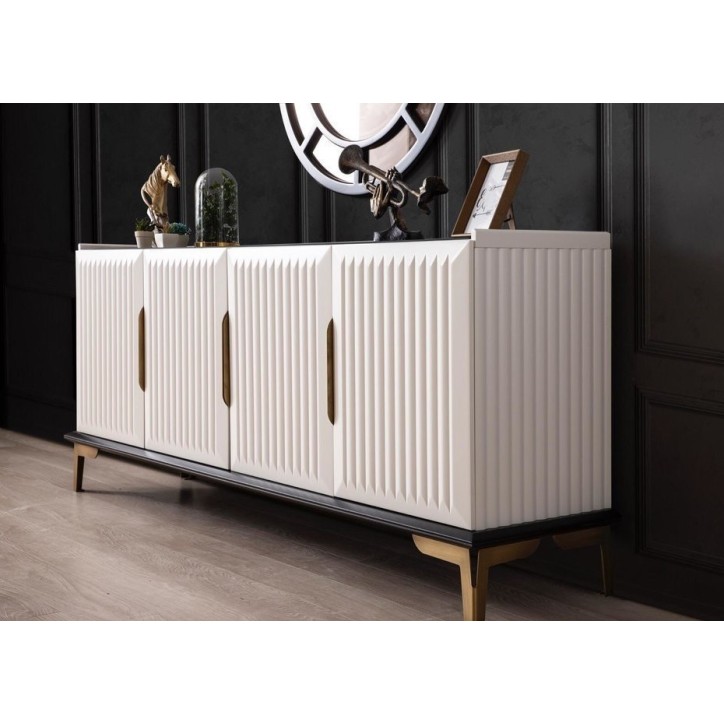 Salle à manger AKTIV blanc et doré Salle à manger AKTIV blanc et doré