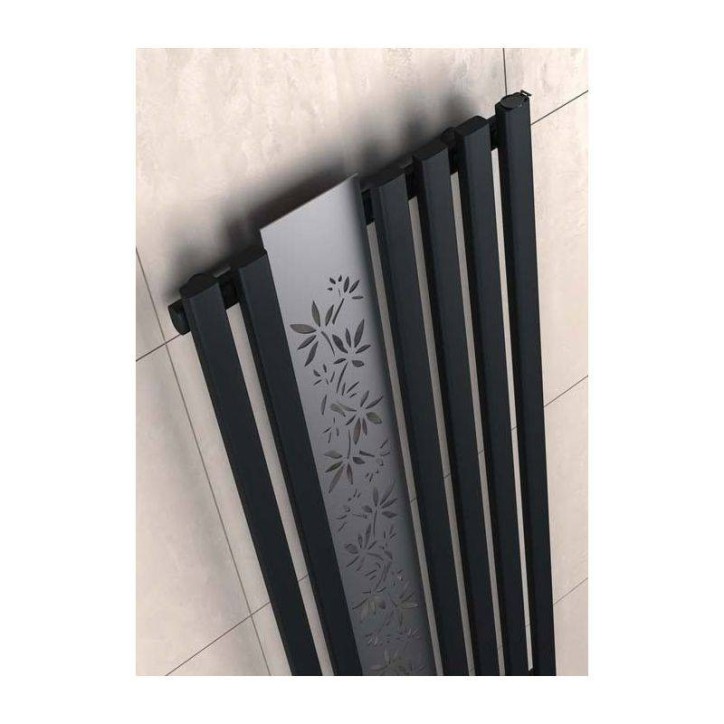 Radiateur eau chaude FLOWER noir mat en plusieurs dimensions