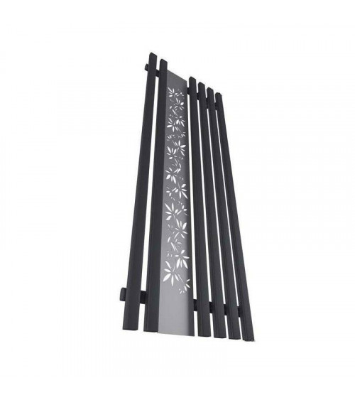 Radiateur eau chaude FLOWER noir mat en plusieurs dimensions