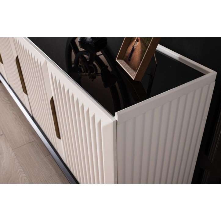 Salle à manger AKTIV blanc et doré Salle à manger AKTIV blanc et doré