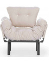 Fauteuil canapé simple convertible NITTA en plusieurs couleurs