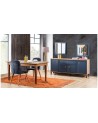 Buffet INDIGO 4 portes 1 tiroir 190 cm bleu