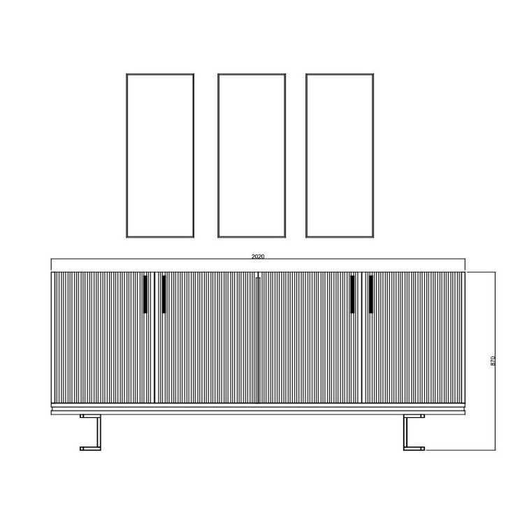 Salle à manger ALIZE gris et doré Salle à manger ALIZE gris et doré