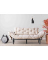 Ensemble canapé triple convertible et fauteuil NITTA en plusieurs couleurs