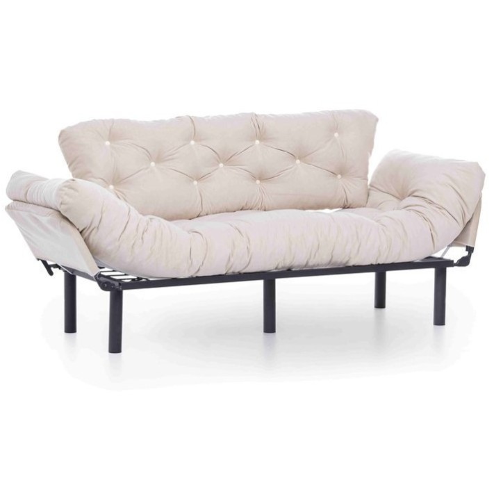 Ensemble canapé 3 places convertible et fauteuil convertible NITTA en plusieurs couleurs